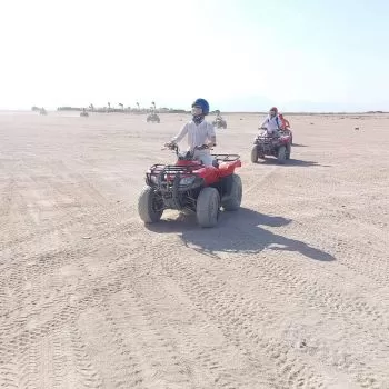 Quad bike ride to the Bedouin village